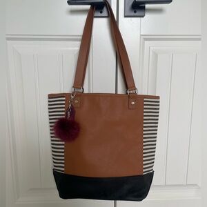 Thirty-one Jewell Leather Shoulder Tote